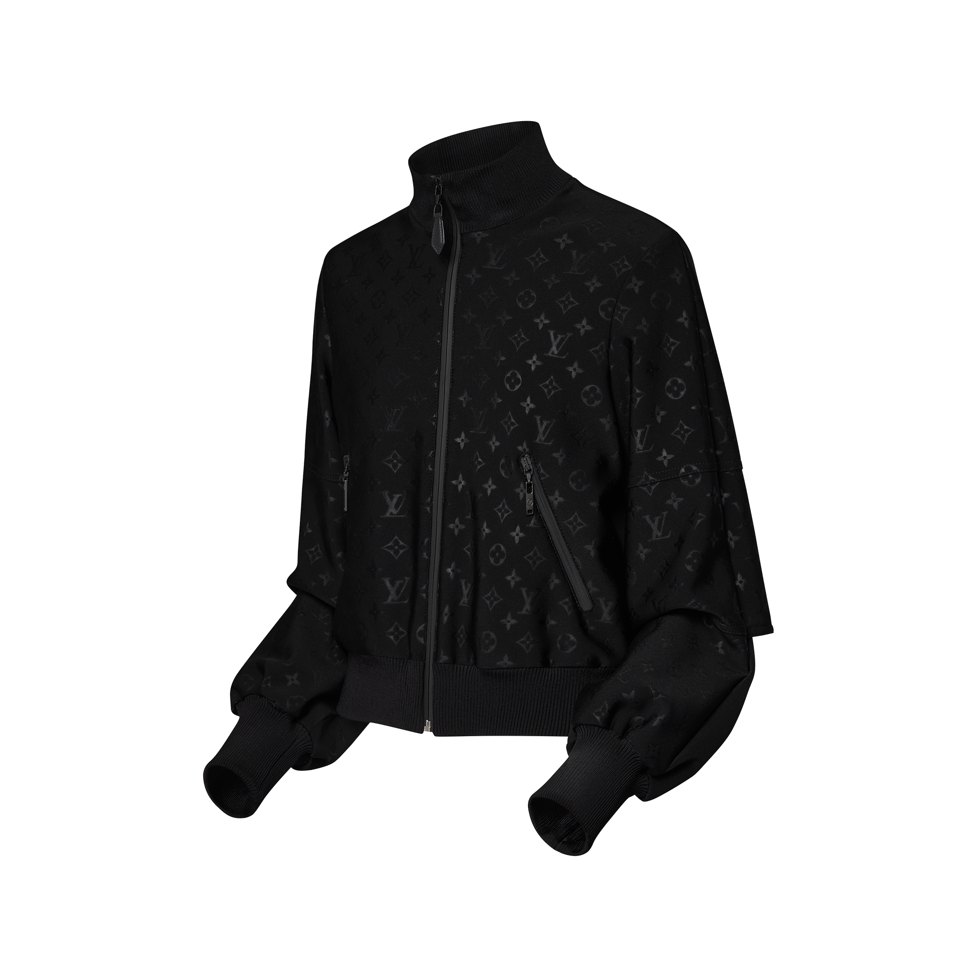 Louis Vuitton Monogram ブラック ジャケット Chaqueta Monogram con cremallera - Prêt-à-Porter 1A9EPY | LOUIS